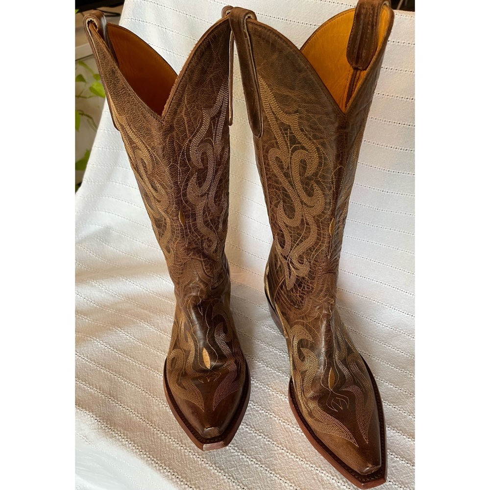 Old Gringo Diego Western Leather Boots - Rust View 4